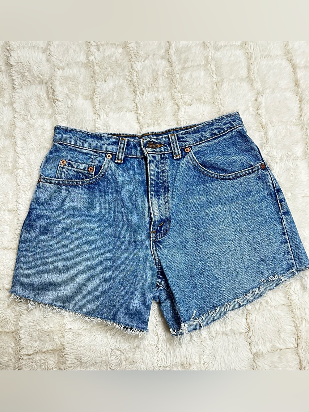 Levi’s 533 Vintage High Rise Cutoff Denim Shorts Light Wash Size 30